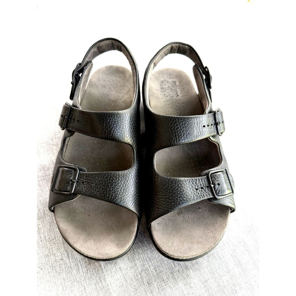 SAS Womens 10 M Relaxed Sandal Black Tripad Adjustable Slingback Walking Shoe